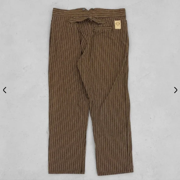Wah Maker Men's Size 36 Canvas Duckin Frontier Western Vintage Pants suspenders